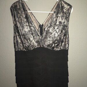 Dressy Black & White Dress Size 14